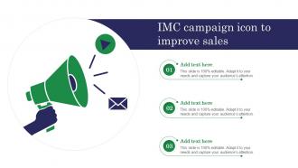 IMC Campaign Icon To Improve Sales