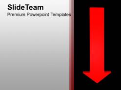 Imgae of red down arrow powerpoint templates ppt themes and graphics 0213