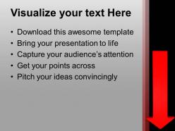 Imgae of red down arrow powerpoint templates ppt themes and graphics 0213