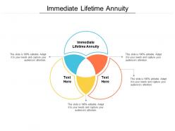 Immediate lifetime annuity ppt powerpoint presentation gallery graphics cpb