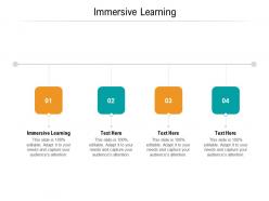 Immersive learning ppt powerpoint presentation model format cpb
