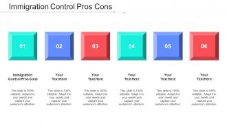 Immigration Control Pros Cons Ppt Powerpoint Presentation Infographics Templates Cpb