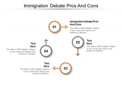 Immigration debate pros and cons ppt powerpoint presentation styles microsoft cpb