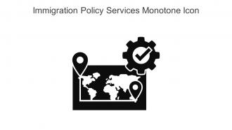 Immigration Policy Services Monotone Icon In Powerpoint Pptx Png And Editable Eps Format
