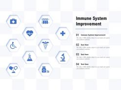 Immune system improvement ppt powerpoint presentation ideas clipart