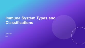 Immune System Types And Classifications PPT Mockup AT