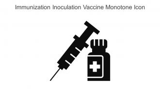 Immunization Inoculation Vaccine Monotone Icon In Powerpoint Pptx Png And Editable Eps Format