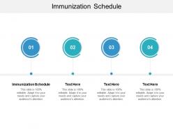 Immunization schedule ppt powerpoint presentation pictures format ideas cpb