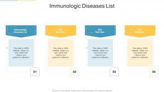 Immunologic Diseases List In Powerpoint And Google Slides Cpb