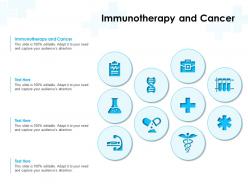 Immunotherapy and cancer ppt powerpoint presentation inspiration show