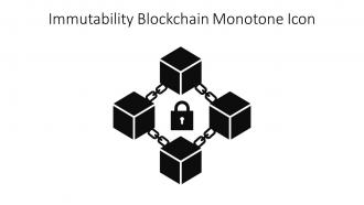 Immutability Blockchain Monotone Icon In Powerpoint Pptx Png And Editable Eps Format