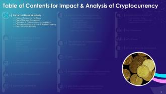 Impact And Analysis Of Cryptocurrency Training Module On Blockchain Technology Application Training Ppt