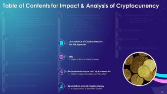 Impact And Analysis Of Cryptocurrency Training Module On Blockchain Technology Application Training Ppt