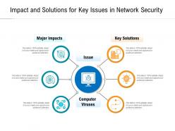 Impact and solutions for key issues in network security