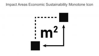 Impact Areas Economic Sustainability Monotone Icon In Powerpoint Pptx Png And Editable Eps Format