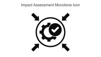 Impact Assessment Monotone Icon In Powerpoint Pptx Png And Editable Eps Format