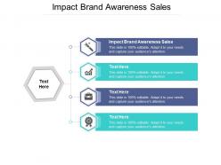 Impact brand awareness sales ppt powerpoint presentation ideas good cpb