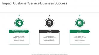 Impact Customer Service Business Success In Powerpoint And Google Slides Cpb