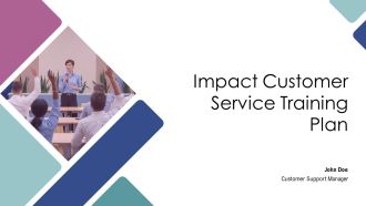 Impact Customer Service Training Plan PPT Outline AT