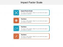 Impact factor scale ppt powerpoint presentation show master slide cpb