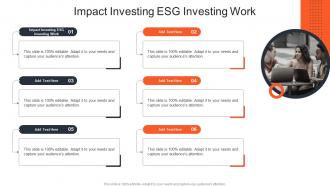 Impact Investing ESG Investing Work In Powerpoint And Google Slides Cpb