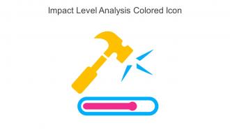 Impact Level Analysis Colored Icon Icon In Powerpoint Pptx Png And Editable Eps Format