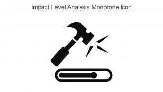 Impact Level Analysis Monotone Icon Icon In Powerpoint Pptx Png And Editable Eps Format