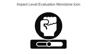 Impact Level Evaluation Monotone Icon Icon In Powerpoint Pptx Png And Editable Eps Format