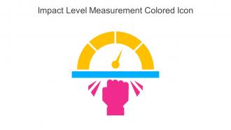Impact Level Measurement Colored Icon Icon In Powerpoint Pptx Png And Editable Eps Format