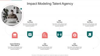 Impact Modeling Talent Agency In Powerpoint And Google Slides Cpb