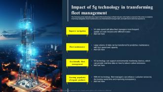 Impact Of 5g Technology In Transforming Fleet Management IOT Fleet Management IOT SS V