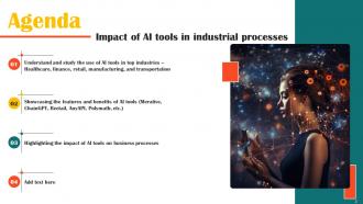 Impact Of AI Tools In Industrial Processes Powerpoint Presentation Slides AI CD V Designed Downloadable