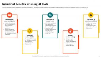 Impact Of AI Tools In Industrial Processes Powerpoint Presentation Slides AI CD V Appealing Downloadable