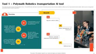 Impact Of AI Tools In Industrial Processes Powerpoint Presentation Slides AI CD V Customizable Compatible