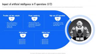 Impact Of Artificial Intelligence In Industry Report AI Implementation In IT Operations