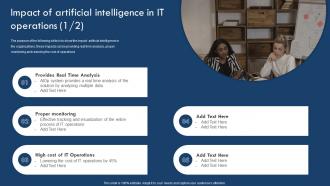 Impact Of Artificial Intelligence In It Operations Implementing Artificial Intelligence In It Process