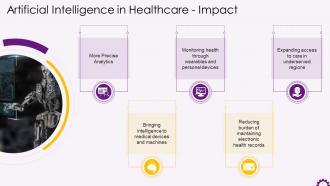 Impact Of Artificial Intelligence On Healthcare Industry Training Ppt