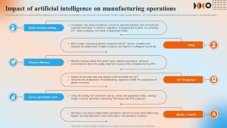 Impact Of Artificial Intelligence On Manufacturing Operations Automation In Manufacturing IT