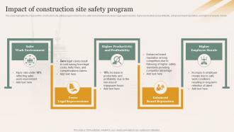 Impact Of Construction Site Safety Program Enhancing Safety Of Civil Construction Site