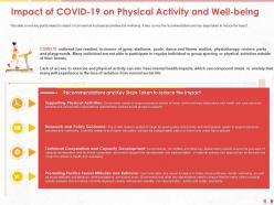 Impact of covid 19 on physical activity and well being m1017 ppt powerpoint presentation file good