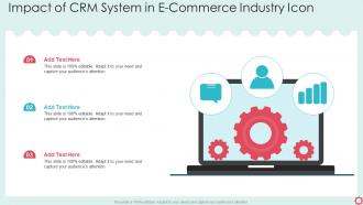 Impact Of CRM System In E Commerce Industry Icon