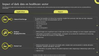 Impact Of Dark Data On Healthcare Sector Dark Data And Its Utilization