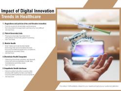 Impact of digital innovation trends in healthcare