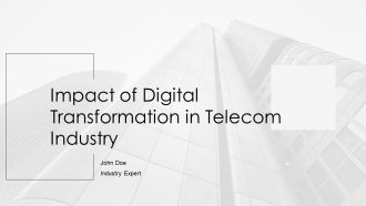 Impact Of Digital Transformation In Telecom Industry PPT Sample AT