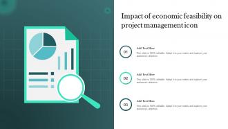 Impact Of Economic Feasibility On Project Management Icon