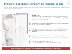 Impact Of Economic Slowdown On Financial Sector Ppt Powerpoint Presentation Inspiration