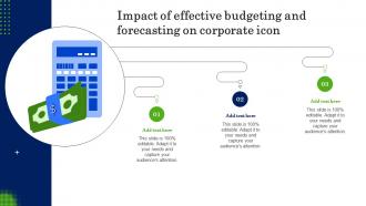 Impact Of Effective Budgeting And Forecasting On Corporate Icon