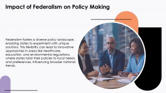 Impact Of Federalism On Policy Making PPT Guidelines ACP