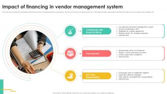 Impact Of Financing In Vendor Management System
