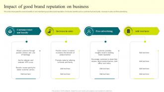 Impact Of Good Brand Reputation On Business